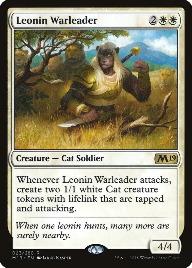 Leonin Warleader (Core Set 2019)