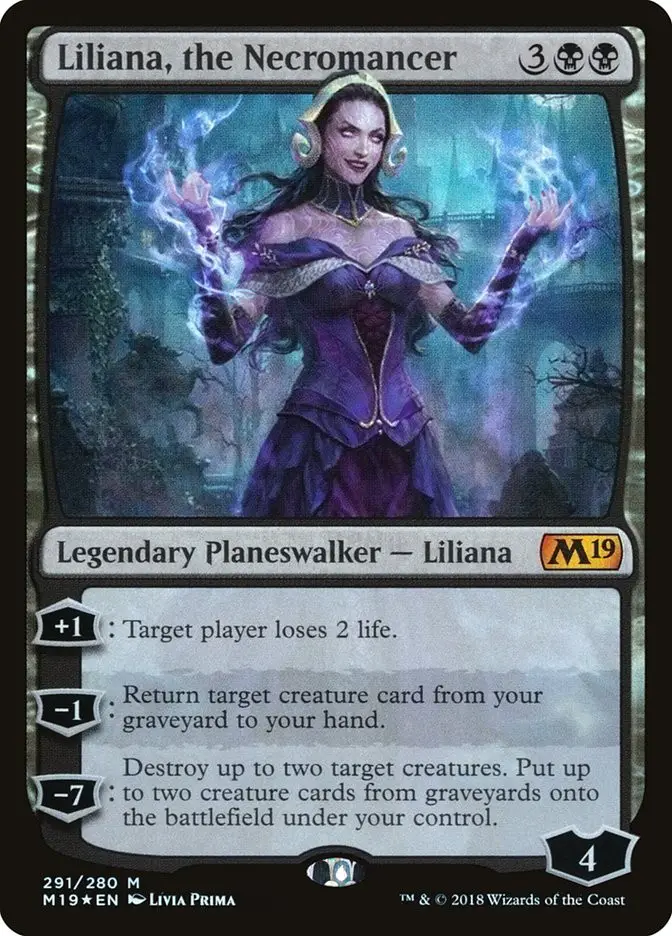 Liliana  the Necromancer (Core Set 2019)