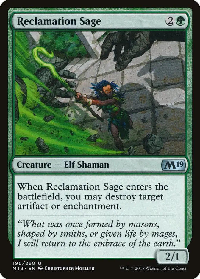 Reclamation Sage (Core Set 2019)
