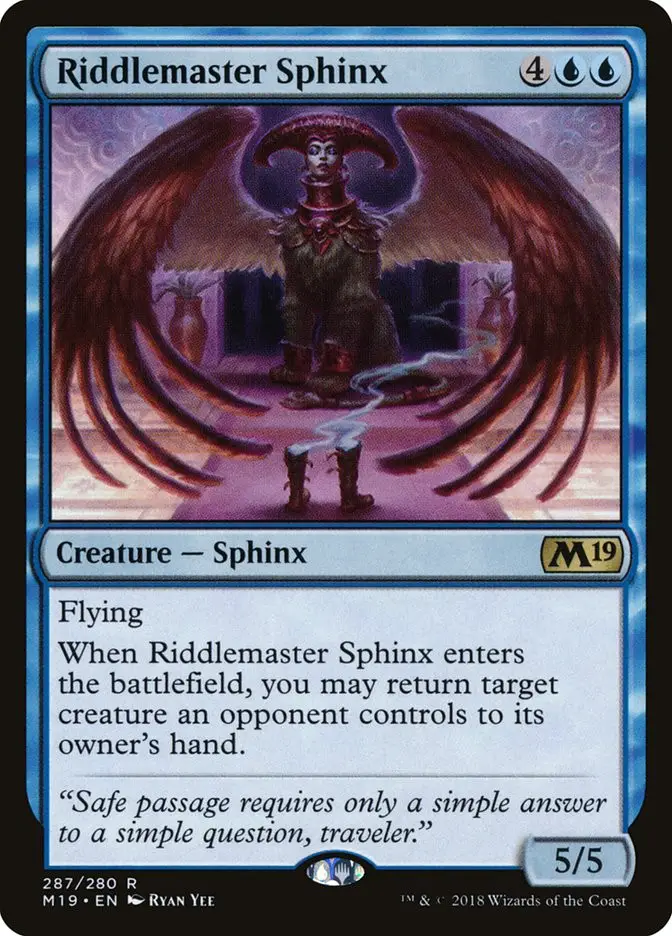 Riddlemaster Sphinx (Core Set 2019)
