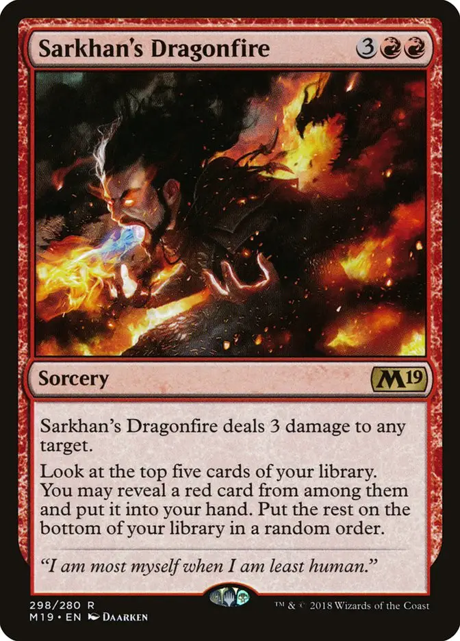 Sarkhan s Dragonfire (Core Set 2019)