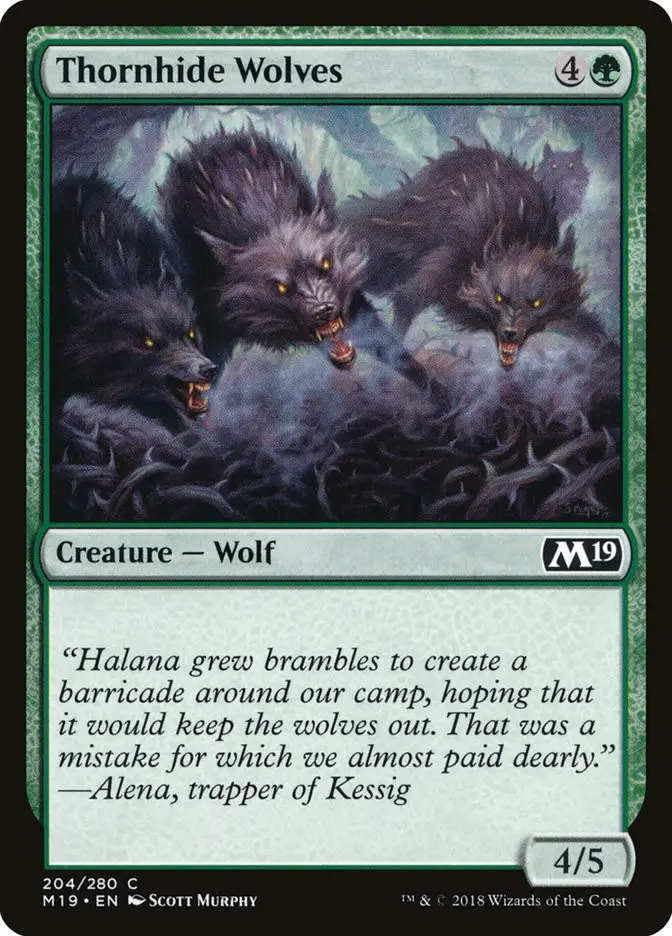 Thornhide Wolves (Core Set 2019)