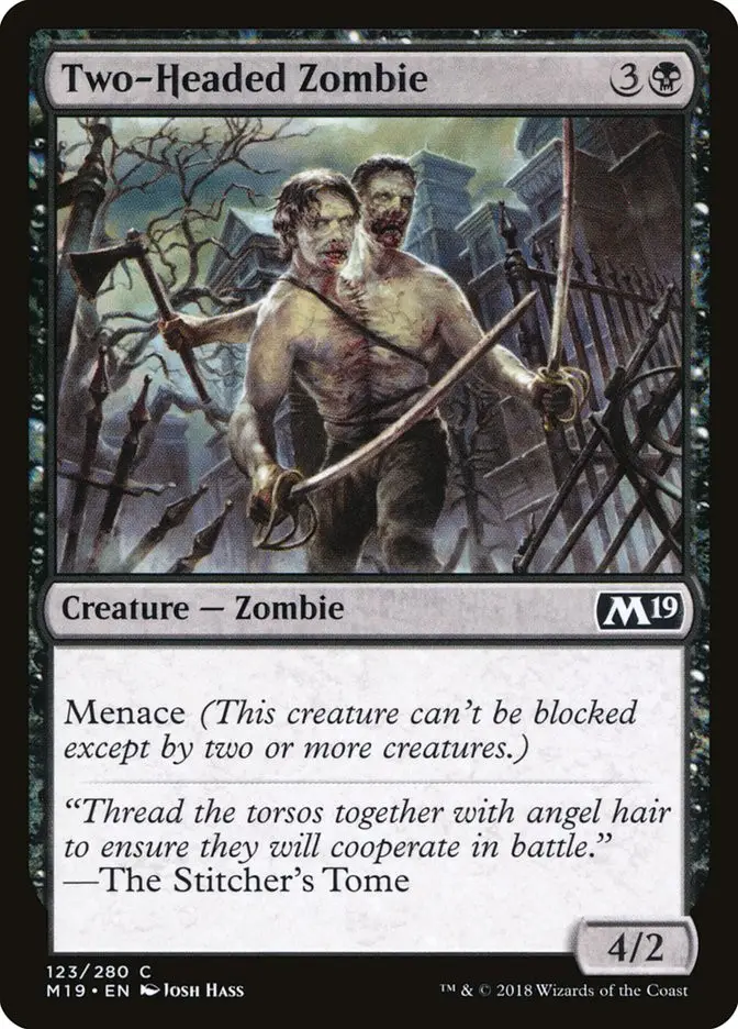 Two Headed Zombie (Core Set 2019)