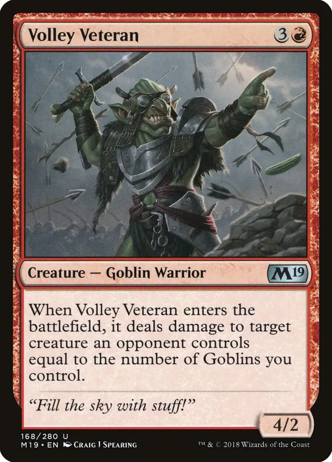 Volley Veteran (Core Set 2019)