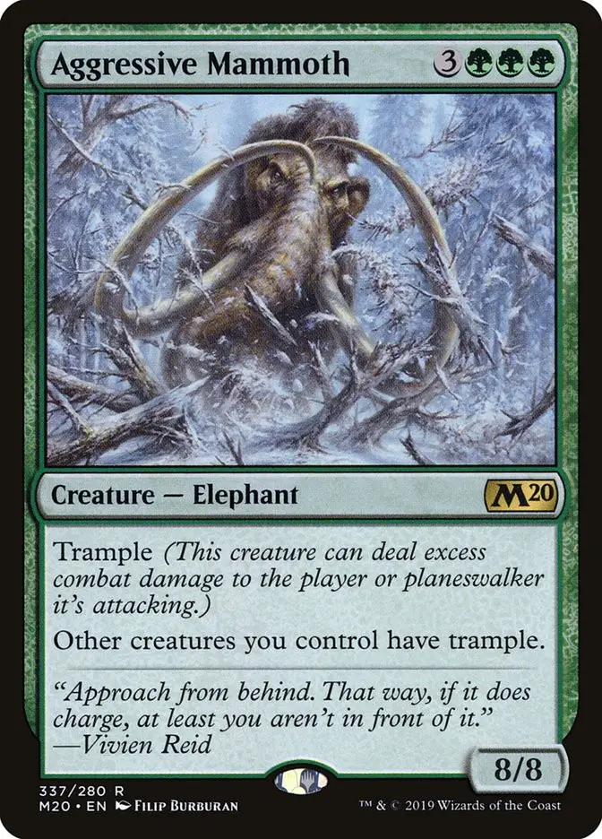 Aggressive Mammoth (Core Set 2020)