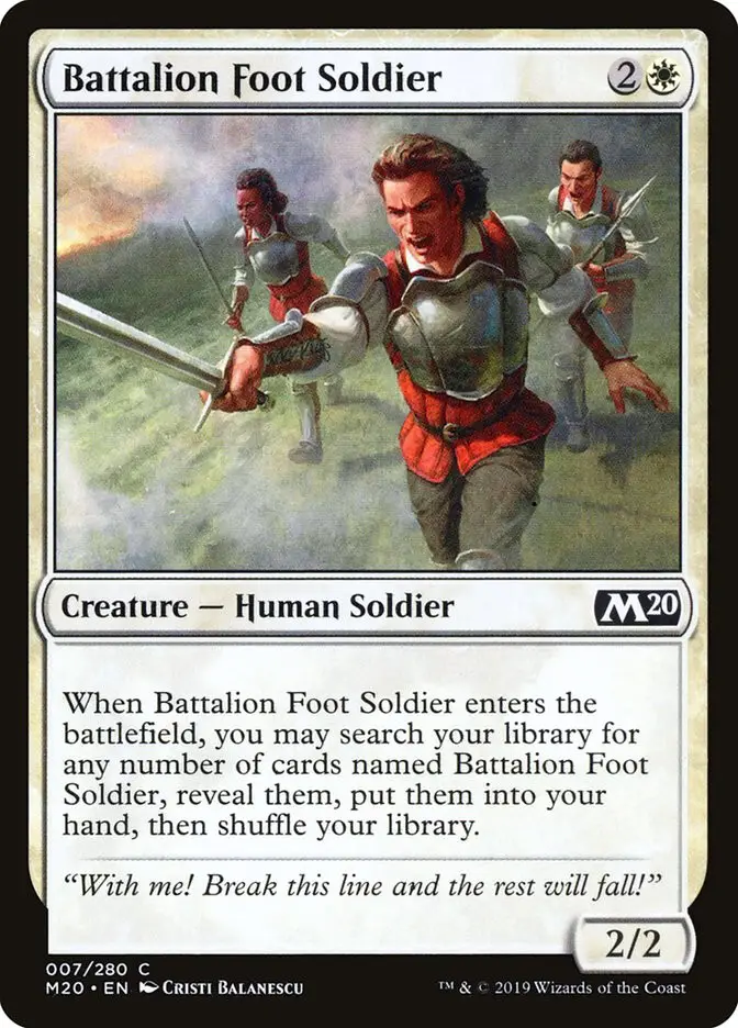 Battalion Foot Soldier (Core Set 2020)