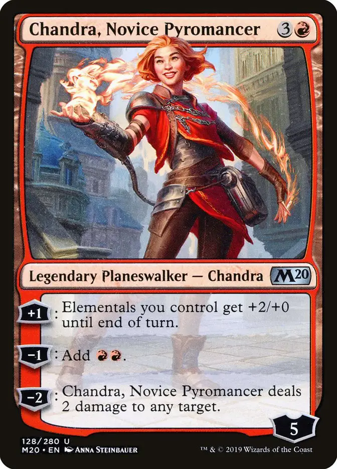 Chandra  Novice Pyromancer (Core Set 2020)
