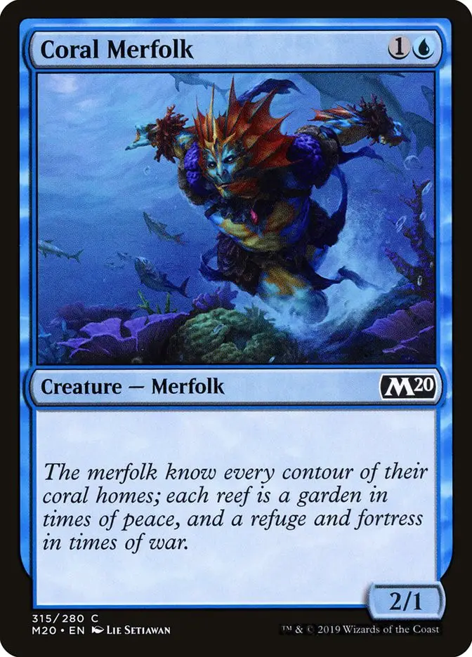 Coral Merfolk (Core Set 2020)