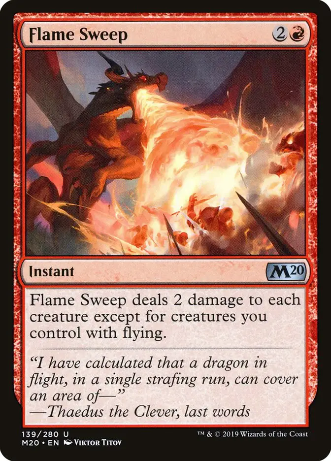 Flame Sweep (Core Set 2020)