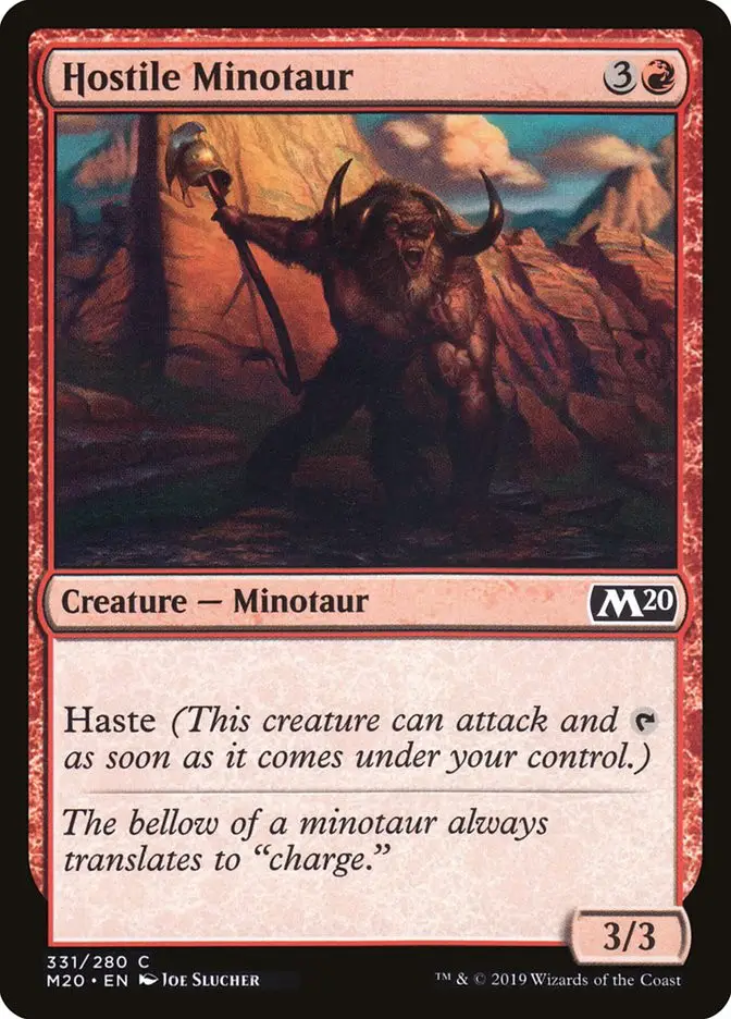 Hostile Minotaur (Core Set 2020)