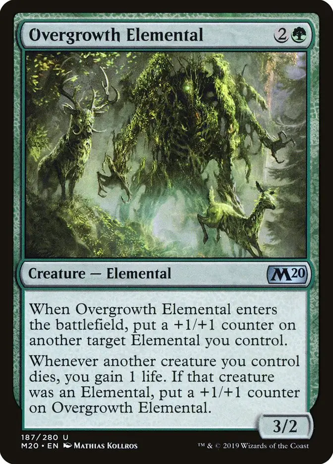 Overgrowth Elemental (Core Set 2020)