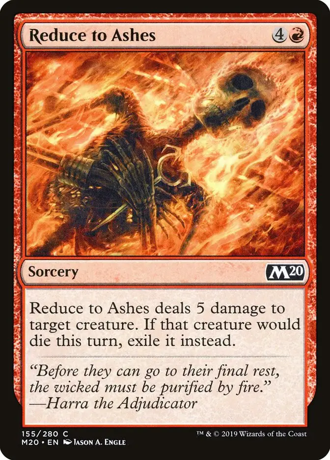 Reduce to Ashes (Core Set 2020)