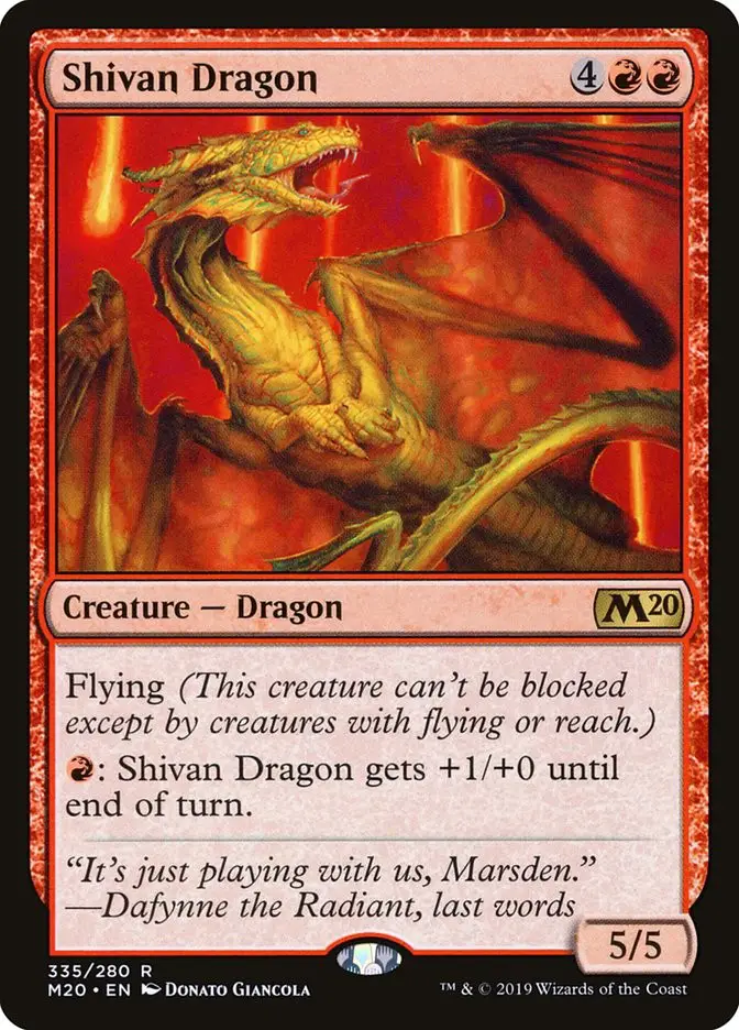 Shivan Dragon (Core Set 2020)
