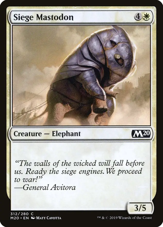 Siege Mastodon (Core Set 2020)