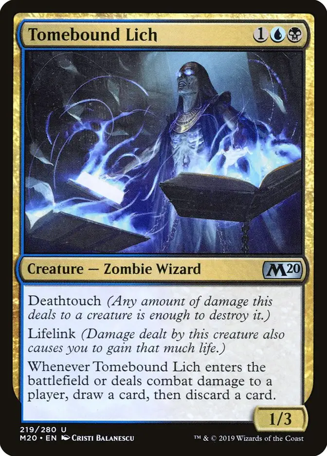 Tomebound Lich (Core Set 2020)