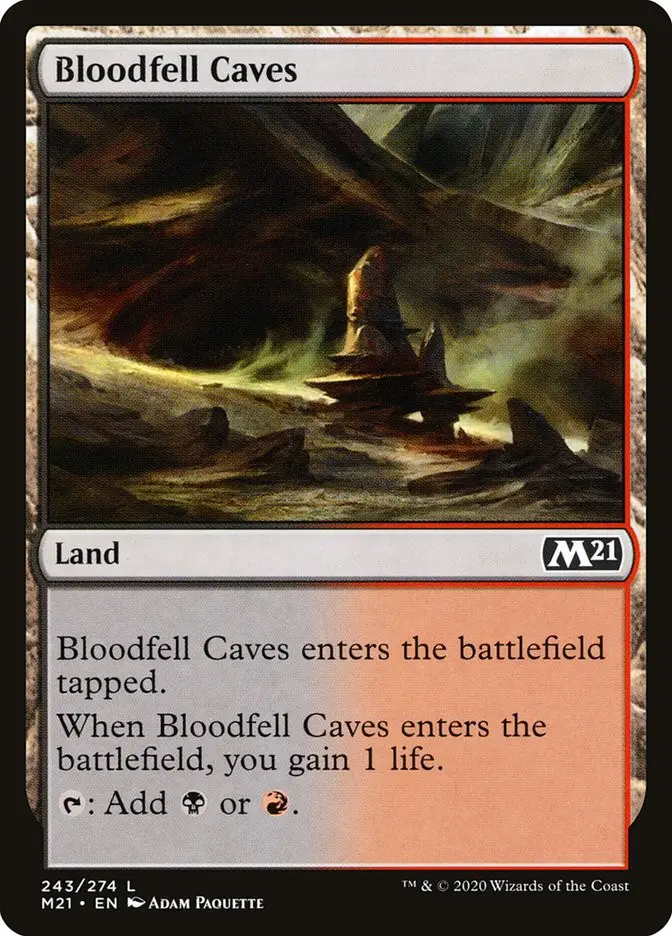 Bloodfell Caves (Core Set 2021)