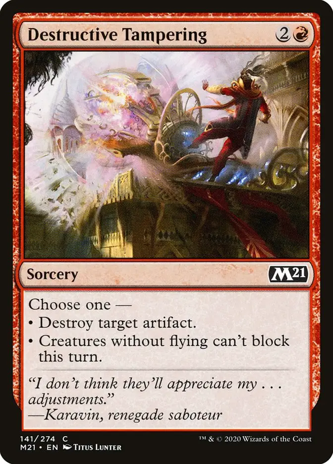 Destructive Tampering (Core Set 2021)
