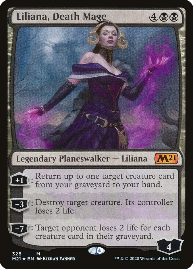 Liliana  Death Mage (Core Set 2021)