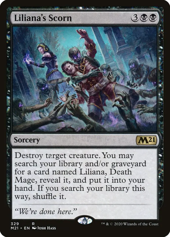 Liliana s Scorn (Core Set 2021)