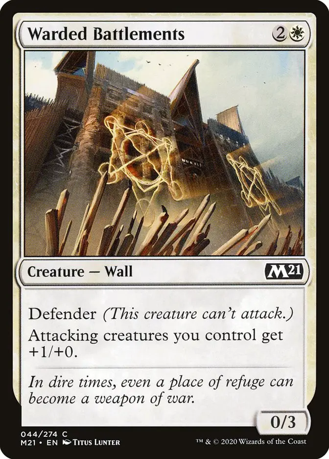 Warded Battlements (Core Set 2021)
