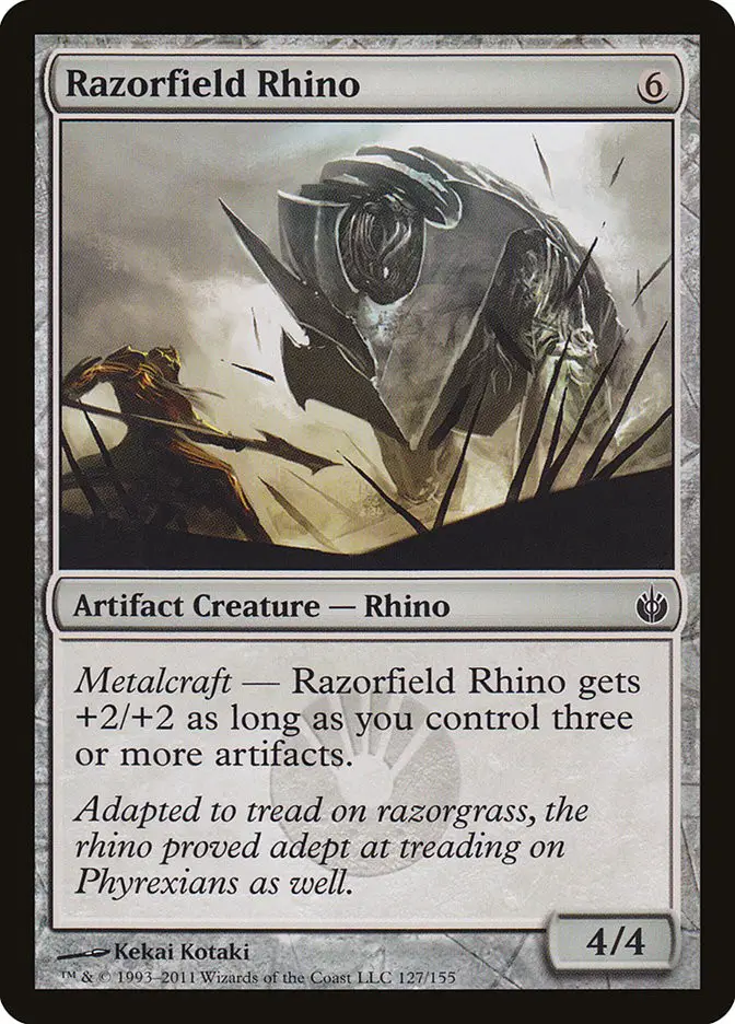 Razorfield Rhino (Mirrodin Besieged)