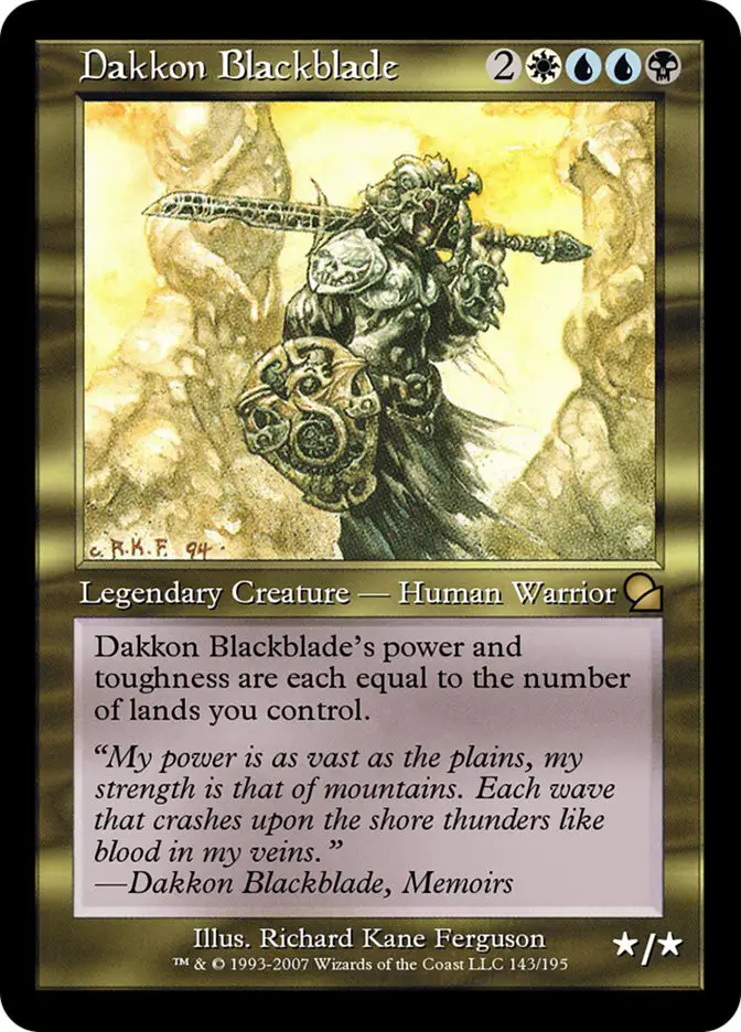 Dakkon Blackblade (Masters Edition)