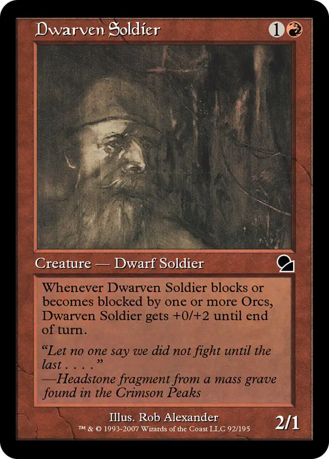 Dwarven Soldier (Masters Edition)