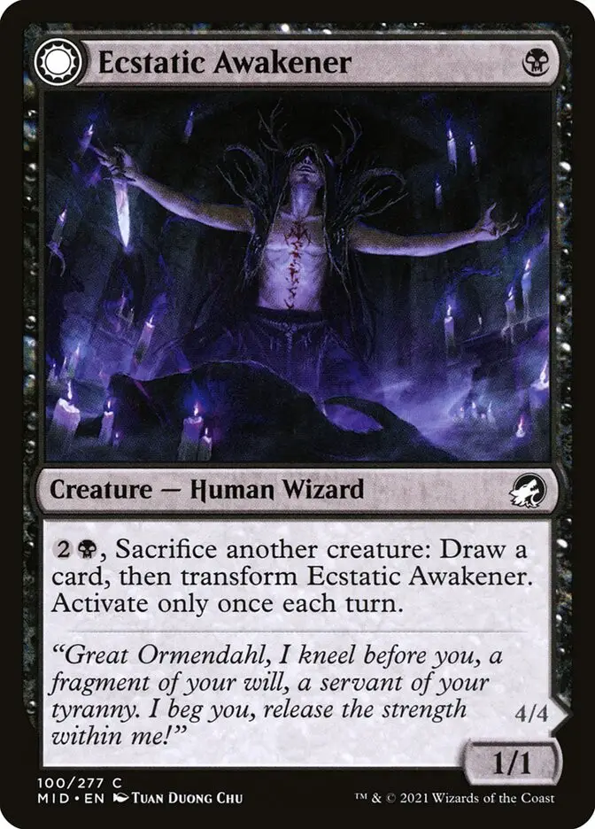 Ecstatic Awakener    Awoken Demon (Innistrad: Midnight Hunt)