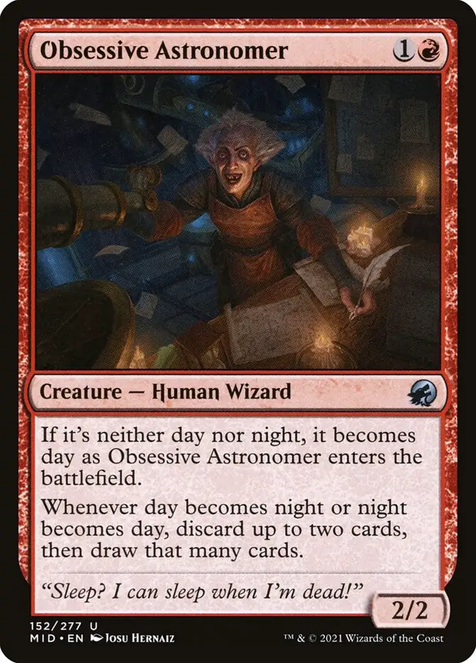Obsessive Astronomer (Innistrad: Midnight Hunt)