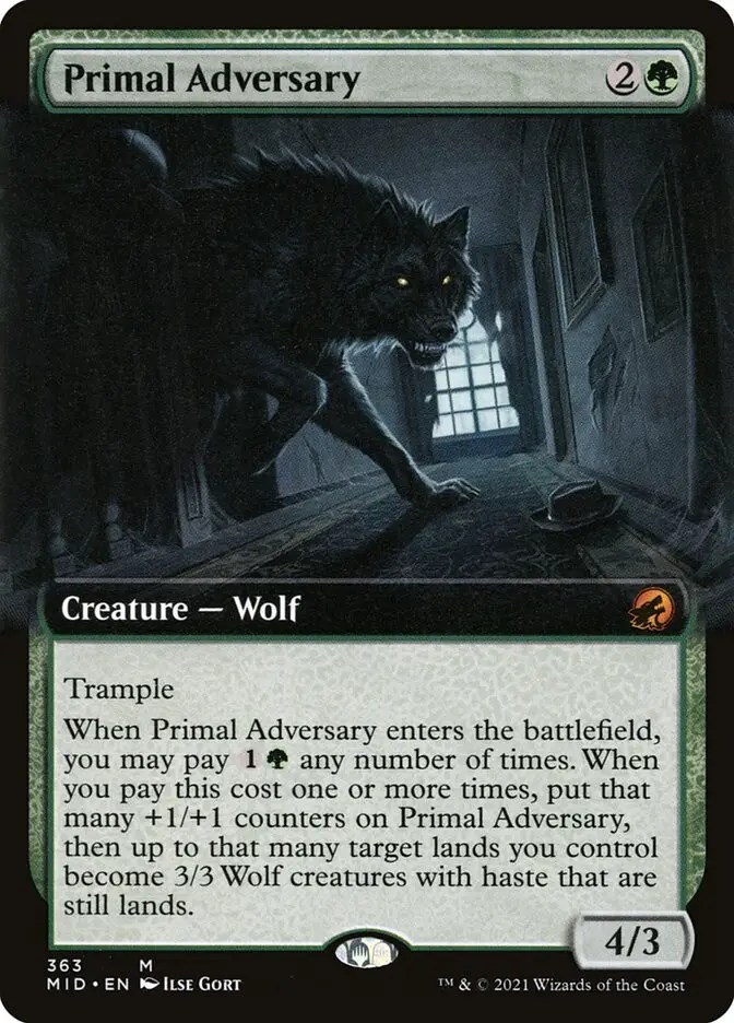 Primal Adversary (Innistrad: Midnight Hunt)
