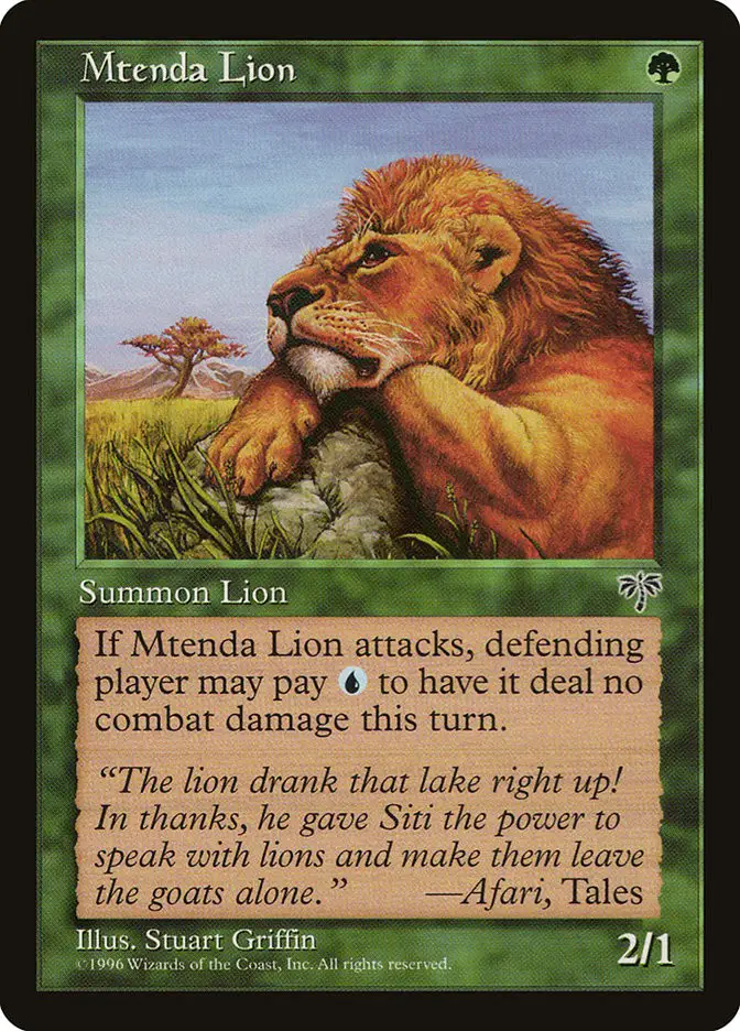 Mtenda Lion (Mirage)