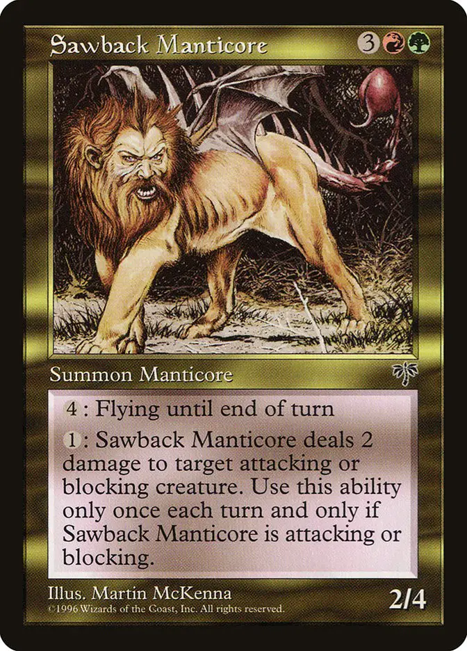 Sawback Manticore (Mirage)