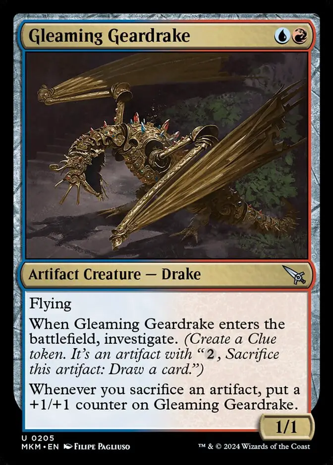 Gleaming Geardrake (Murders at Karlov Manor)