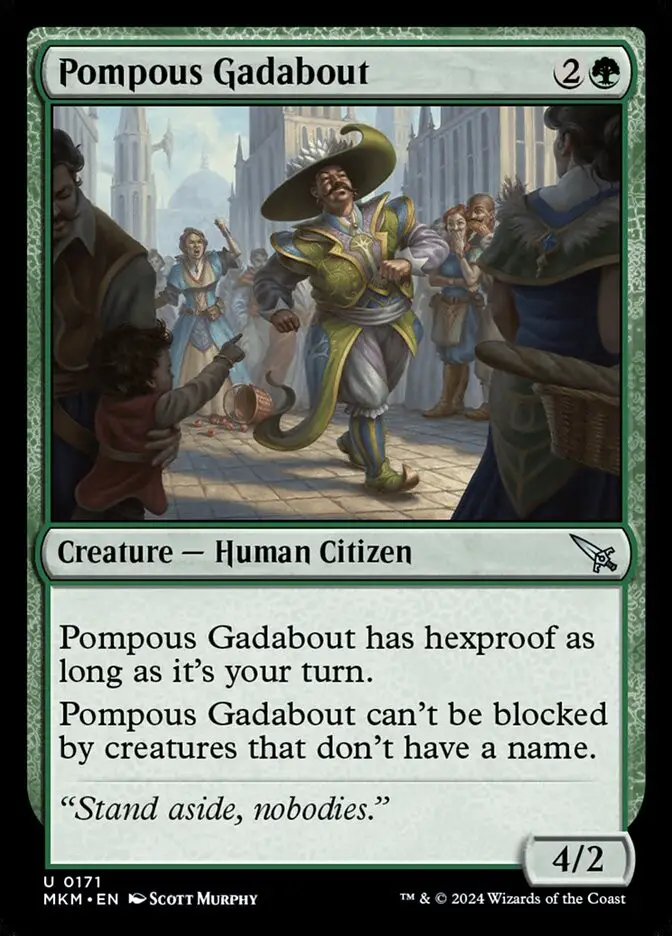 Pompous Gadabout (Murders at Karlov Manor)