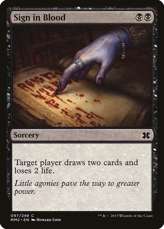 Sign in Blood (Modern Masters 2015)