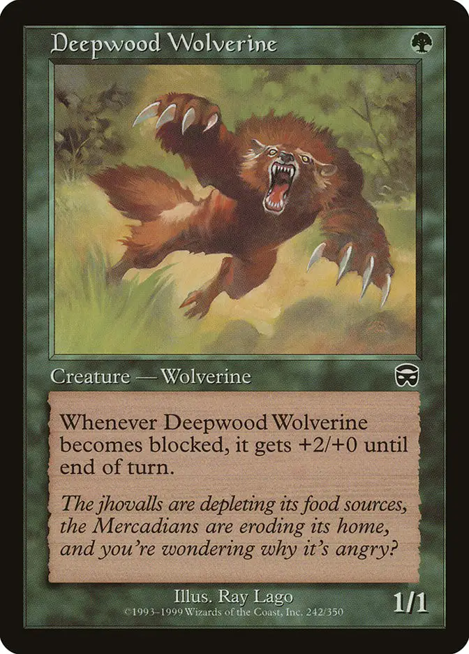 Deepwood Wolverine (Mercadian Masques)