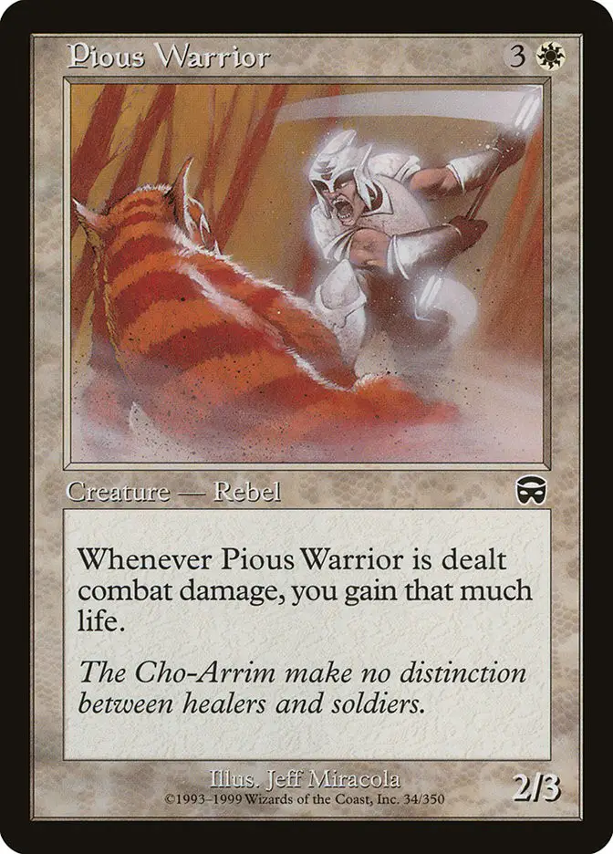 Pious Warrior (Mercadian Masques)