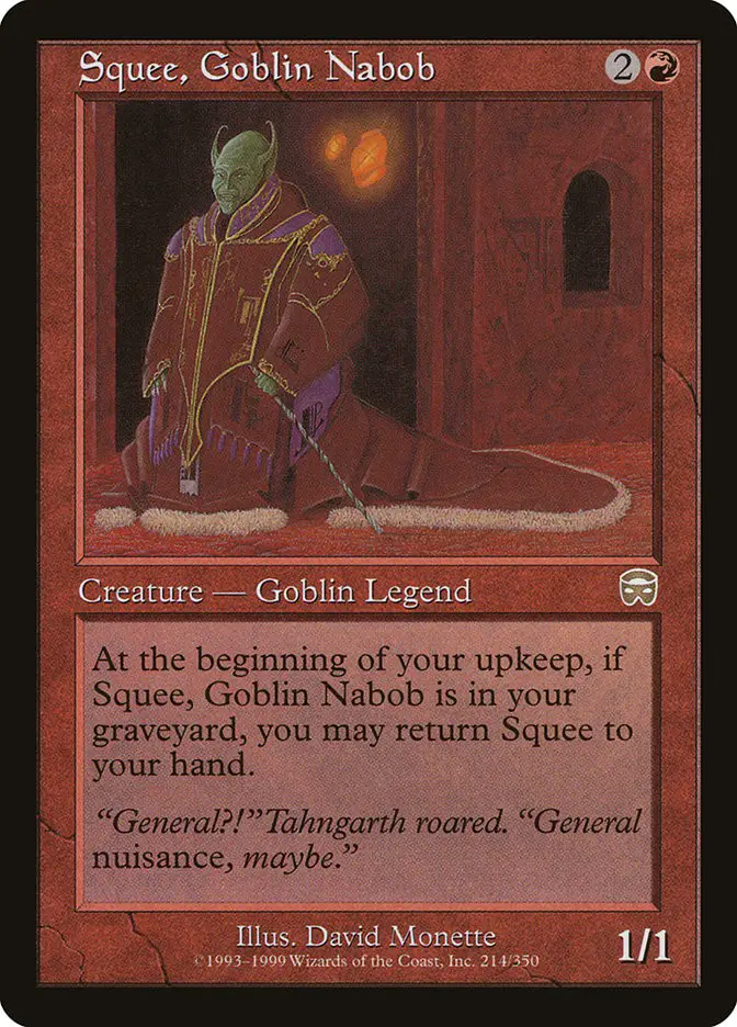 Squee  Goblin Nabob (Mercadian Masques)