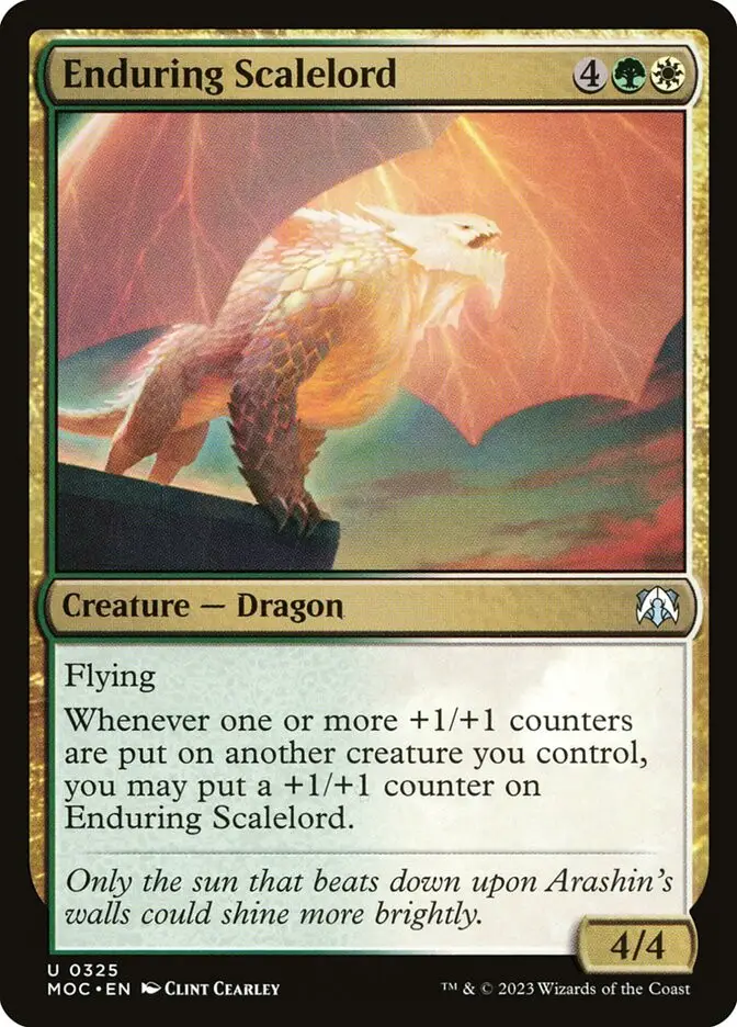 Enduring Scalelord (March of the Machine Commander)