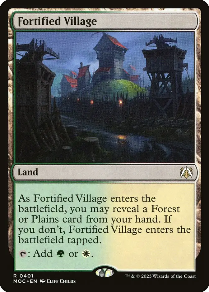 Fortified Village (March of the Machine Commander)