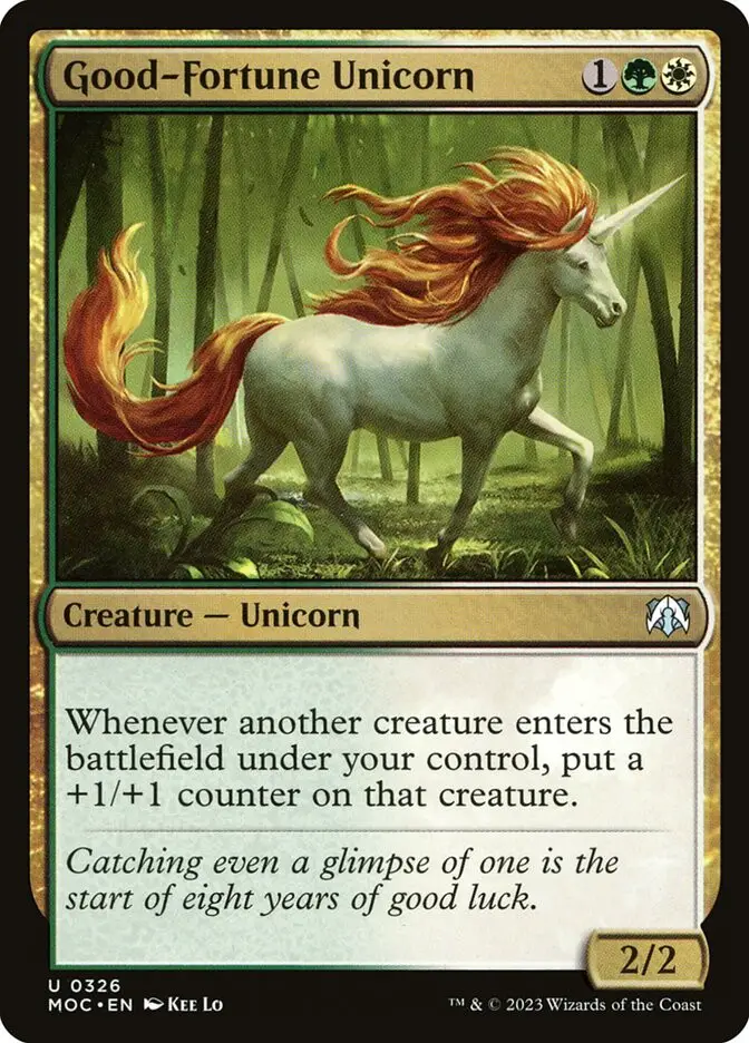 Good Fortune Unicorn (March of the Machine Commander)
