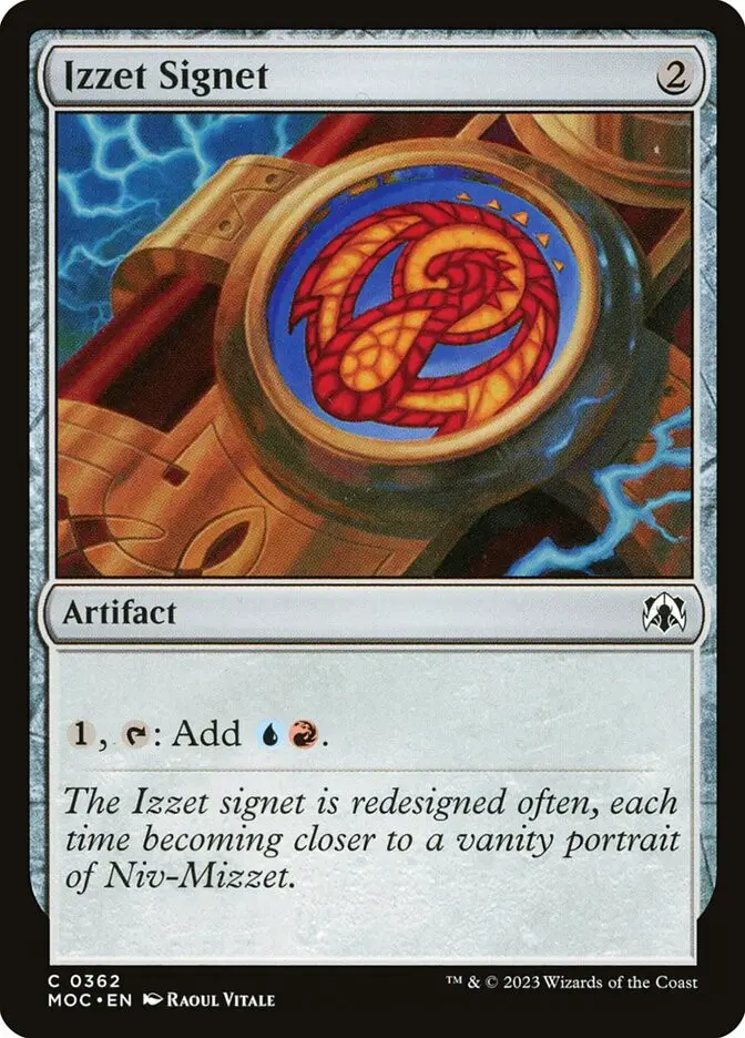 Izzet Signet (March of the Machine Commander)