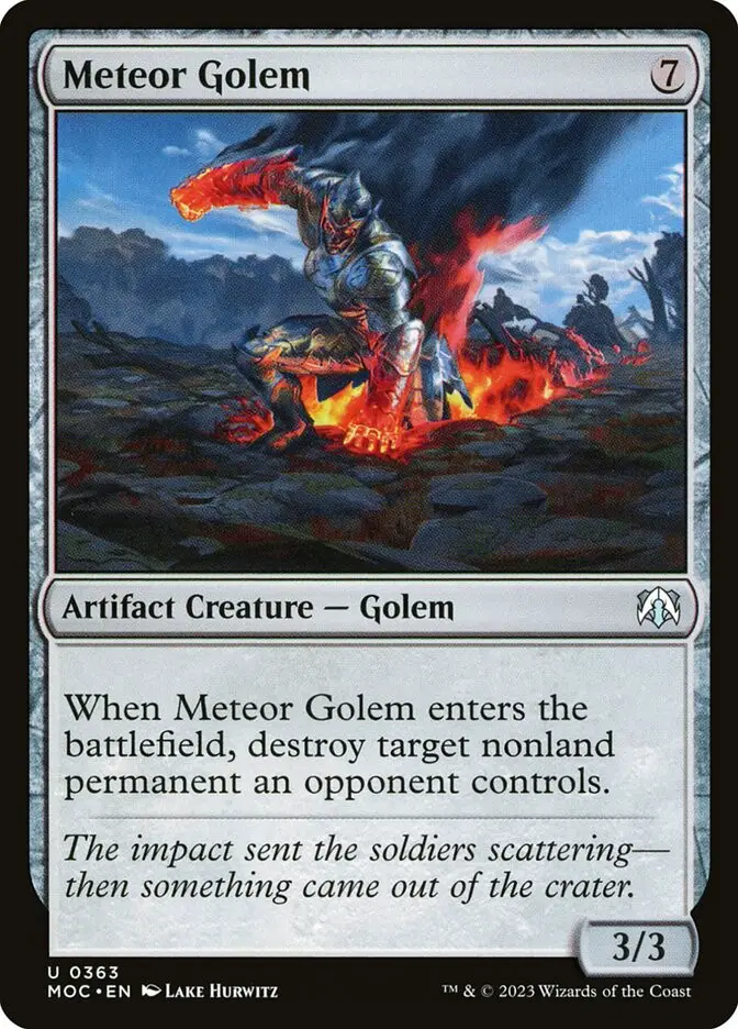 Meteor Golem (March of the Machine Commander)