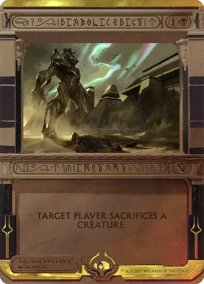 Diabolic Edict (Amonkhet Invocations)