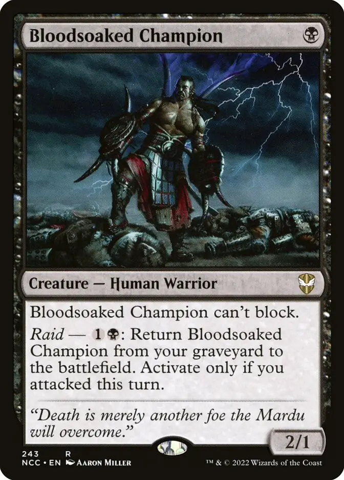 Bloodsoaked Champion (New Capenna Commander)