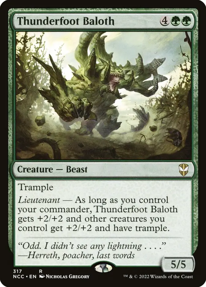 Thunderfoot Baloth (New Capenna Commander)
