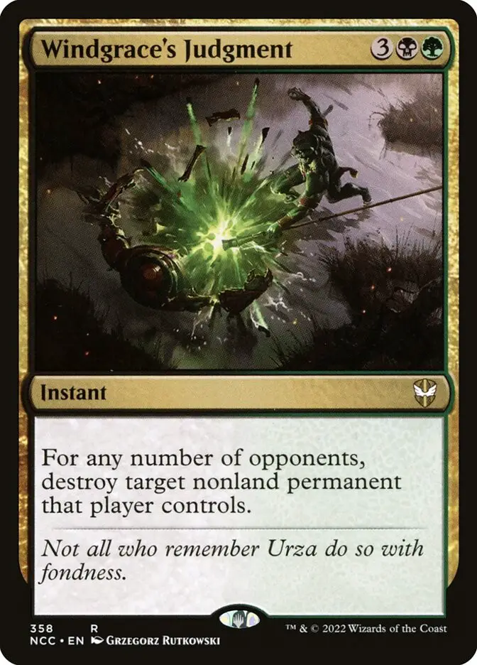 Windgrace s Judgment (New Capenna Commander)