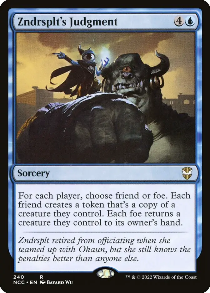 Zndrsplt s Judgment (New Capenna Commander)