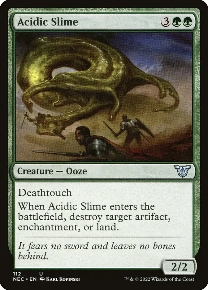 Acidic Slime (Neon Dynasty Commander)