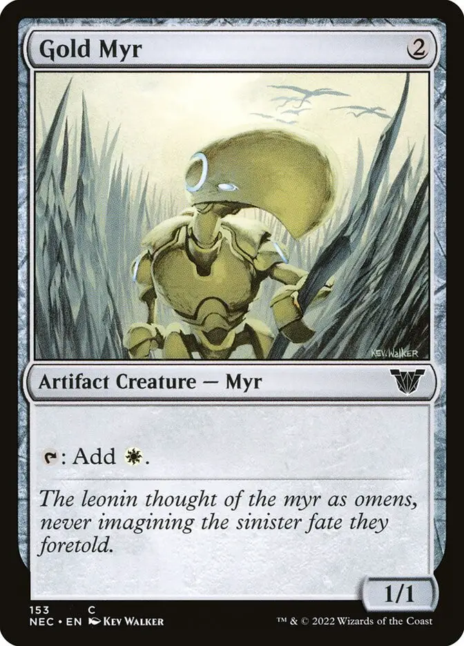 Gold Myr (Neon Dynasty Commander)